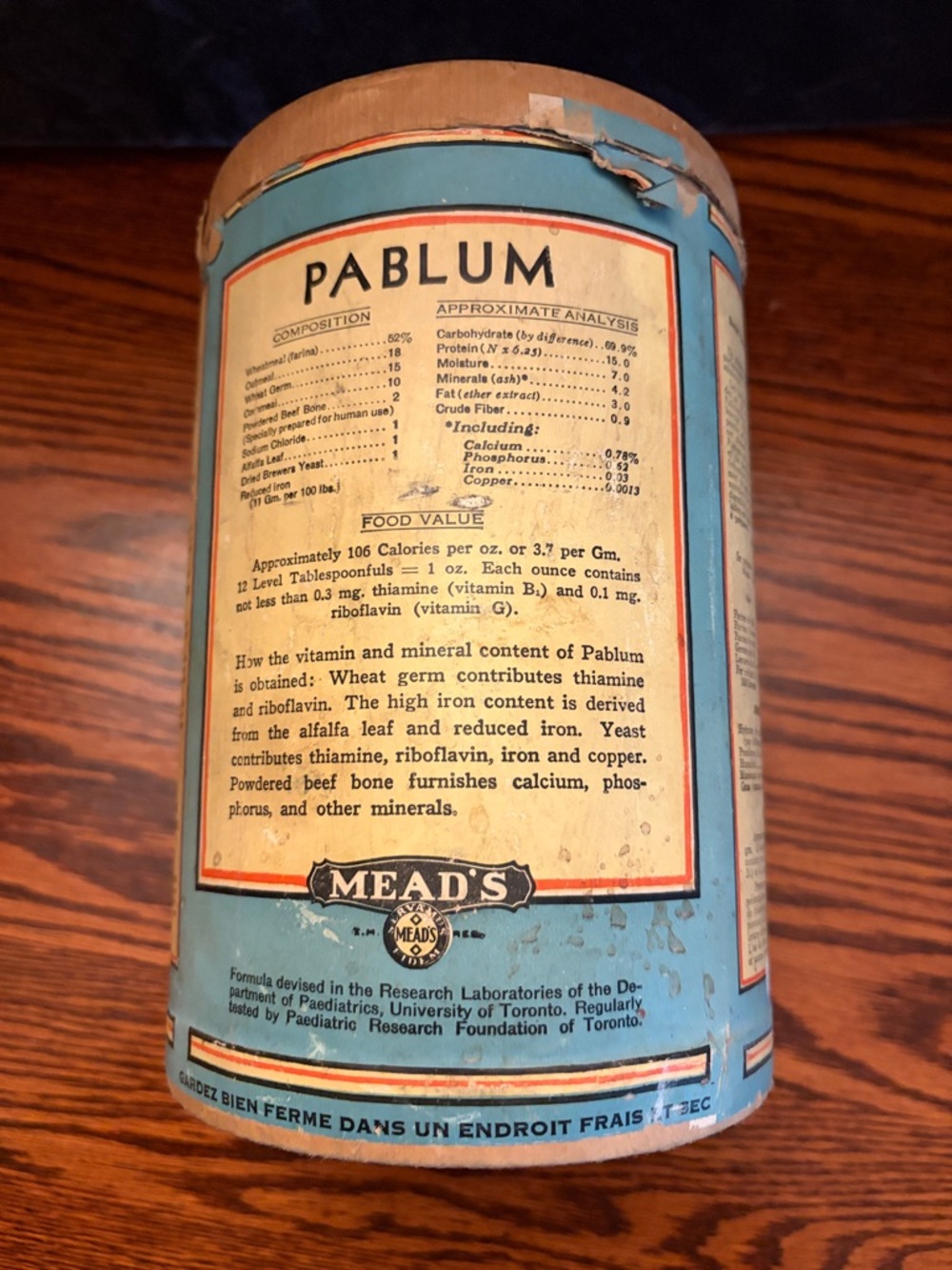 Vintage Pablum container - Picture 4 of 7